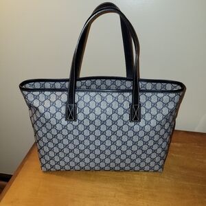 Gucci Blue and Black Women's Tote Bag